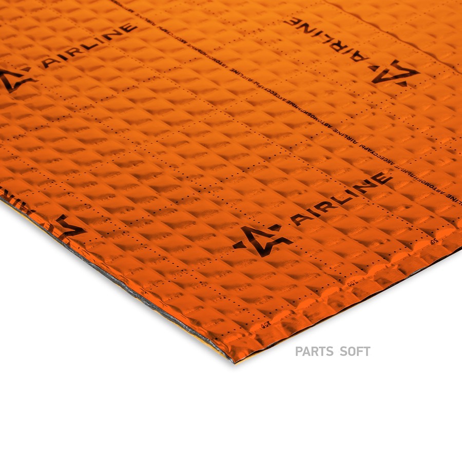 Шумоизоляция (вибро) "Main 2" PRO (50х70 см) КС, 2мм, фольга 90 мкм. КМП 0,23 "AIRLINE" - AIRLINE None None